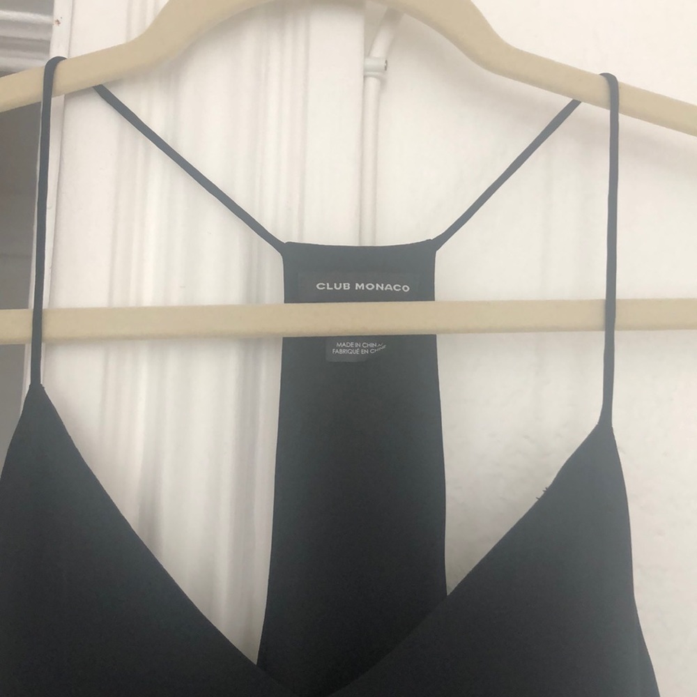 Club Monaco spaghetti strap silk dress